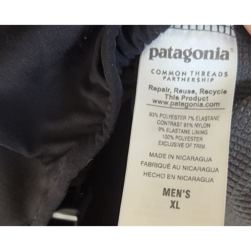Patagonia Adze Hybrid‎ Hoody Mens XL Black Softshell Polartec Windproof SEE LOGO - Picture 7 of 11